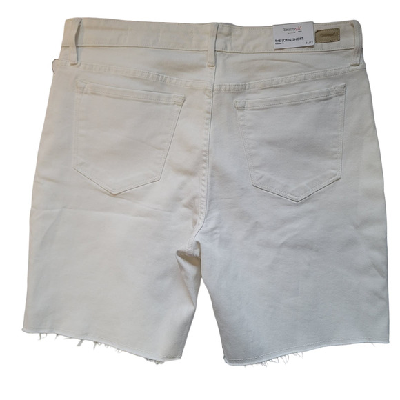 Skinnygirl Jeans "The Long Short" White Shorts NWT Women's Size 31/12 - Picture 6 of 6
